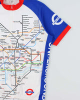 Vintage Foska TFL London Underground 3/4 Zip Pullover Cycling Jersey - M