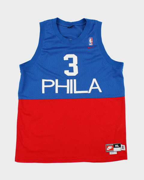 Vintage Y2K 00s Nike Philadelpha 76ers Allen Iverson #3 Rewind '66
