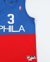 Vintage Y2K 00s Nike Philadelpha 76ers Allen Iverson #3 Rewind '66 Limited Edition NBA Basketball Jersey - XL