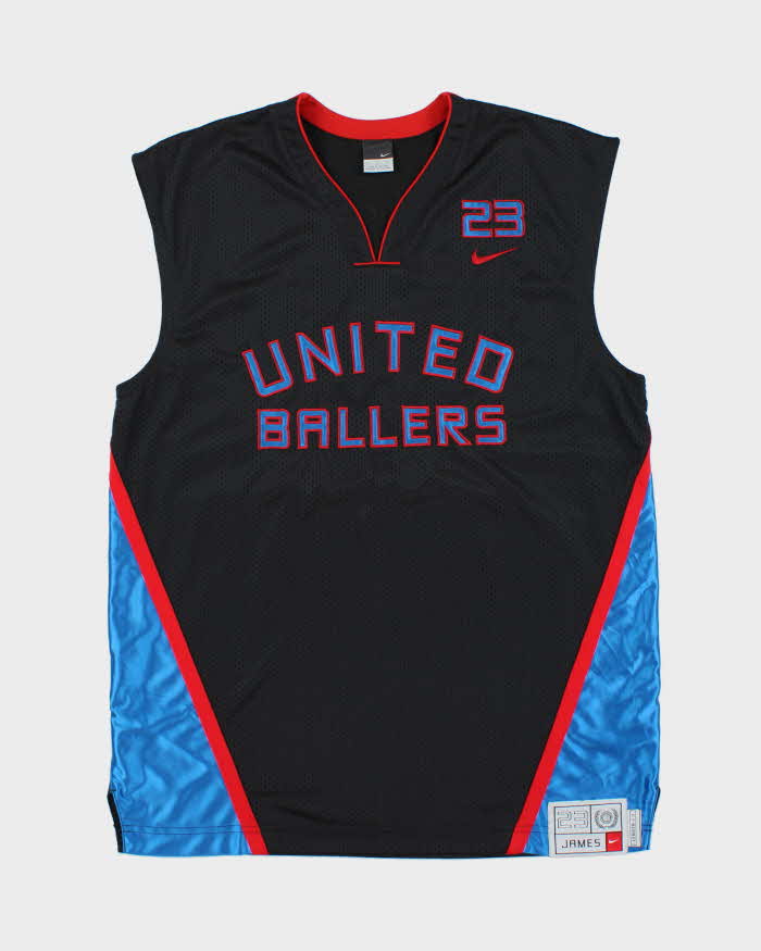 Vintage Y2K 00s Nike United Ballers King Lebron James #23 Heavyweight Basketball Jersey - L