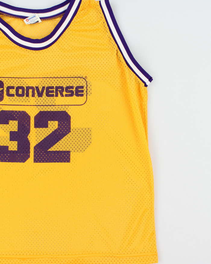Vintage 1980s Converse LA Made In Canada Mesh Basketball Jersey - M