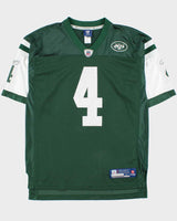 Vintage 2008 Y2K Reebok New York Jets Brett Favre #4 NFL On Field Home Jersey - L