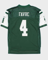 Vintage 2008 Y2K Reebok New York Jets Brett Favre #4 NFL On Field Home Jersey - L