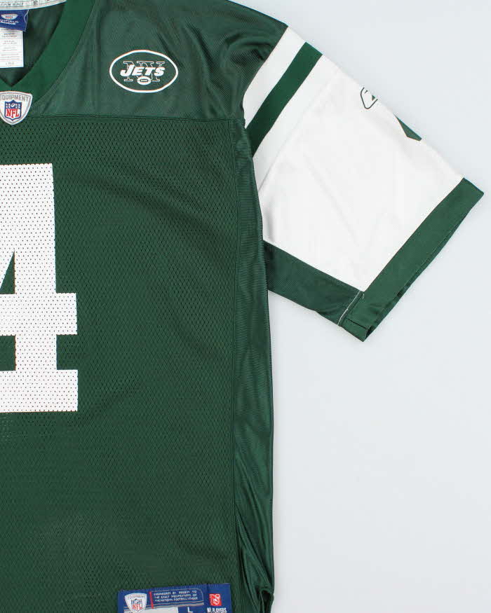 Vintage 2008 Y2K Reebok New York Jets Brett Favre #4 NFL On Field Home Jersey - L
