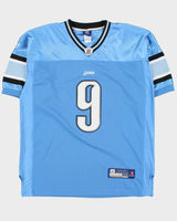 Vintage 2004 Y2K Reebok Detroit Lions Matthew Stafford #9 NFL On Field Home Jersey - XL