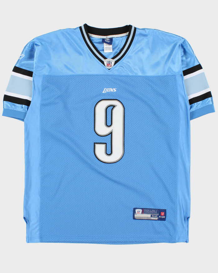 Vintage 2004 Y2K Reebok Detroit Lions Matthew Stafford #9 NFL On Field Home Jersey - XL