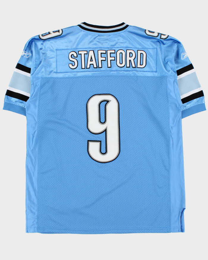 Vintage 2004 Y2K Reebok Detroit Lions Matthew Stafford #9 NFL On Field Home Jersey - XL