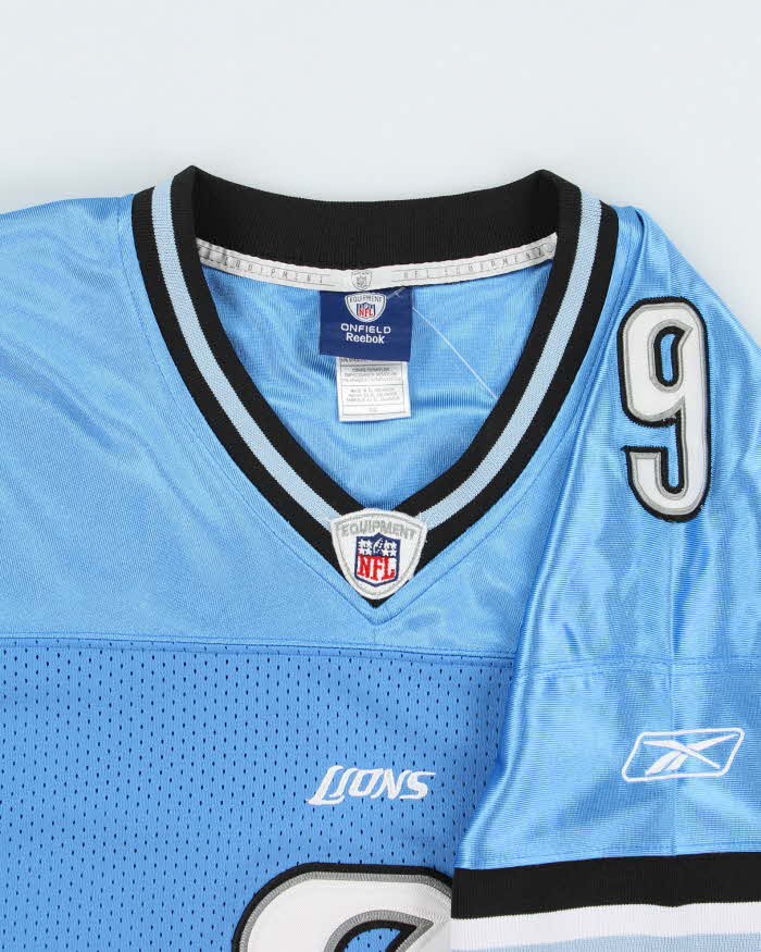 Vintage 2004 Y2K Reebok Detroit Lions Matthew Stafford #9 NFL On Field Home Jersey - XL
