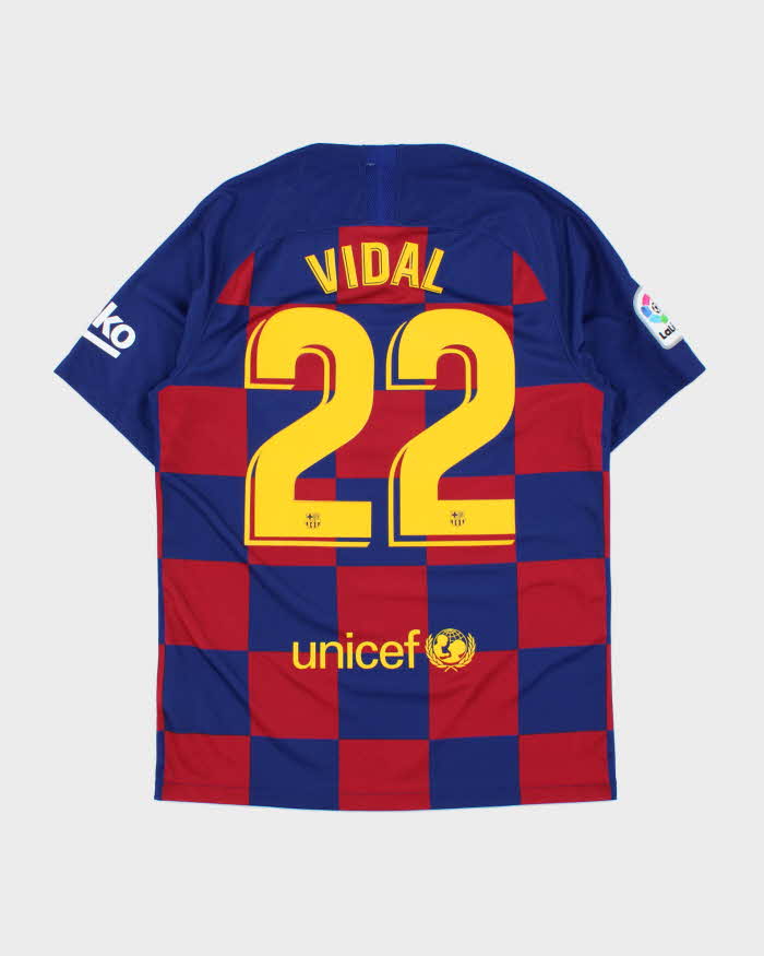 DS 2019-20 Nike Barcelona FC Vidal #22 La Liga Home Shirt - M