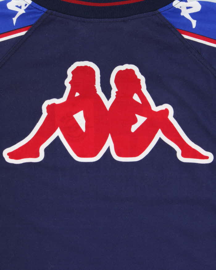Vintage 1997-98 Kappa Barcelona FC Mesh Long Sleeve Football Training Jersey - M
