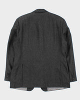 Vintage Hugo Boss Linen &amp; Silk Made In USA Single Breasted Blazer - XL
