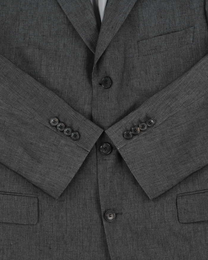 Vintage Hugo Boss Linen &amp; Silk Made In USA Single Breasted Blazer - XL