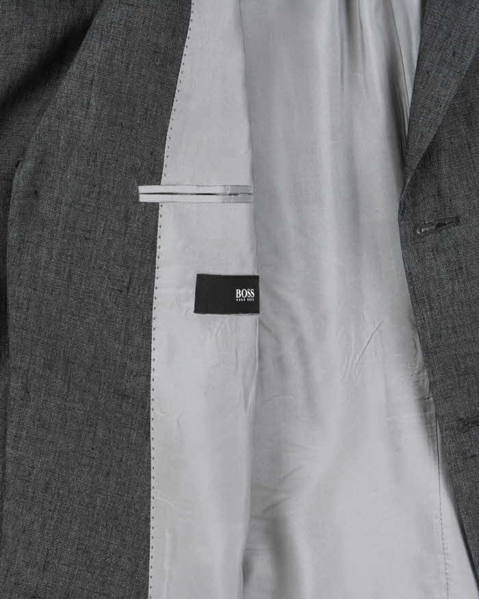 Vintage Hugo Boss Linen &amp; Silk Made In USA Single Breasted Blazer - XL