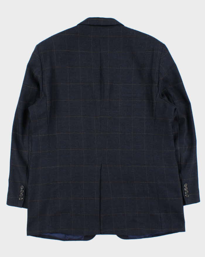 Vintage Ralph Lauren Check Wool Single Breasted Blazer - XL