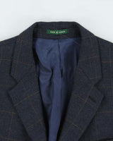 Vintage Ralph Lauren Check Wool Single Breasted Blazer - XL