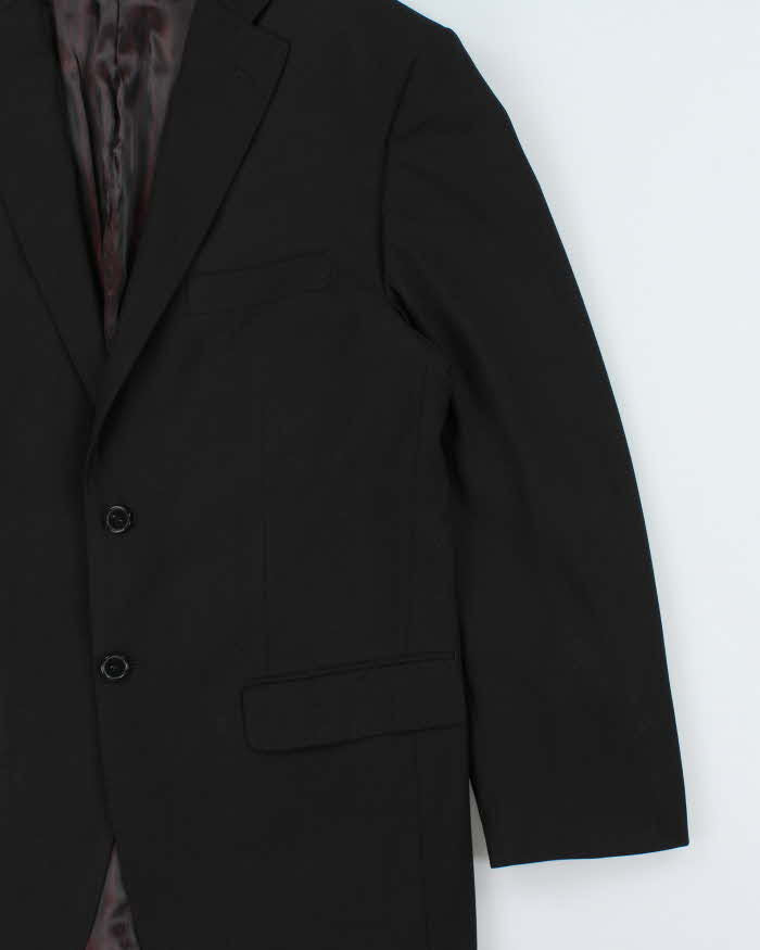 Vintage 1980s Gino Valentino Wool &amp; Silk Blazer - M