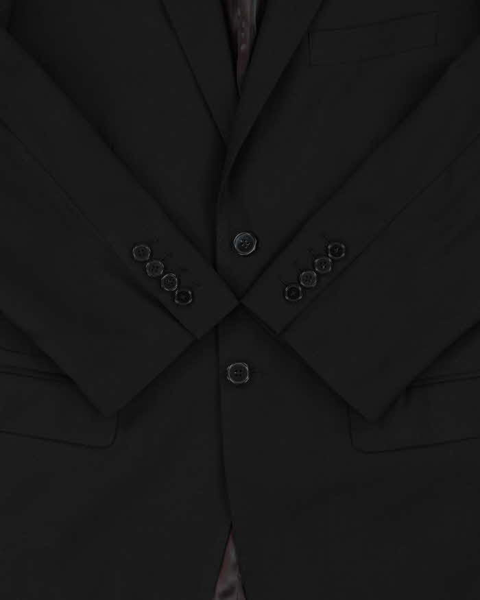 Vintage 1980s Gino Valentino Wool &amp; Silk Blazer - M