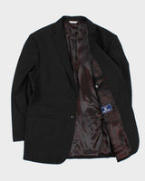 Vintage 1980s Gino Valentino Wool &amp; Silk Blazer - M