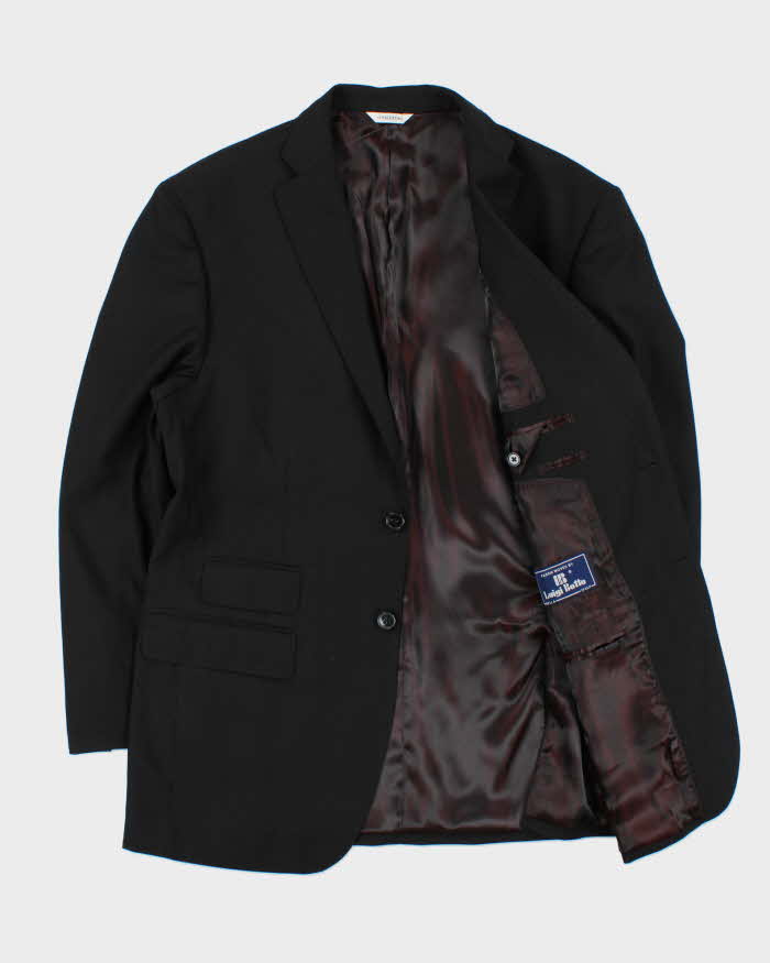 Vintage 1980s Gino Valentino Wool &amp; Silk Blazer - M
