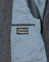 Vintage 1980s Harris Tweed Hand Woven Wool Single Breasted Blazer - L