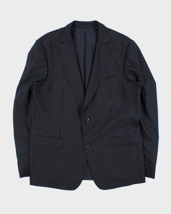 Vintage Ermenegildo Zegna Pin Stripe Wool Single Breasted Blazer - L