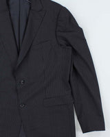 Vintage Ermenegildo Zegna Pin Stripe Wool Single Breasted Blazer - L