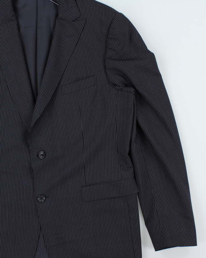 Vintage Ermenegildo Zegna Pin Stripe Wool Single Breasted Blazer - L