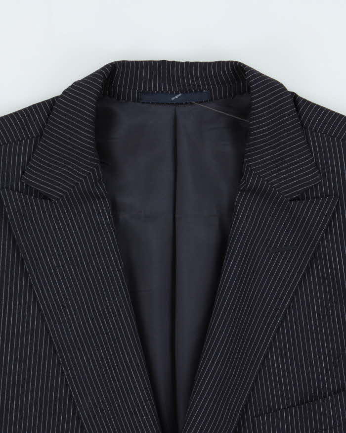 Vintage Ermenegildo Zegna Pin Stripe Wool Single Breasted Blazer - L