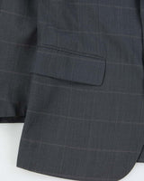 Vintage 1980s Yves Saint Laurent Check Wool Single Breasted Blazer - M