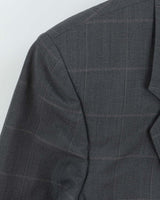Vintage 1980s Yves Saint Laurent Check Wool Single Breasted Blazer - M