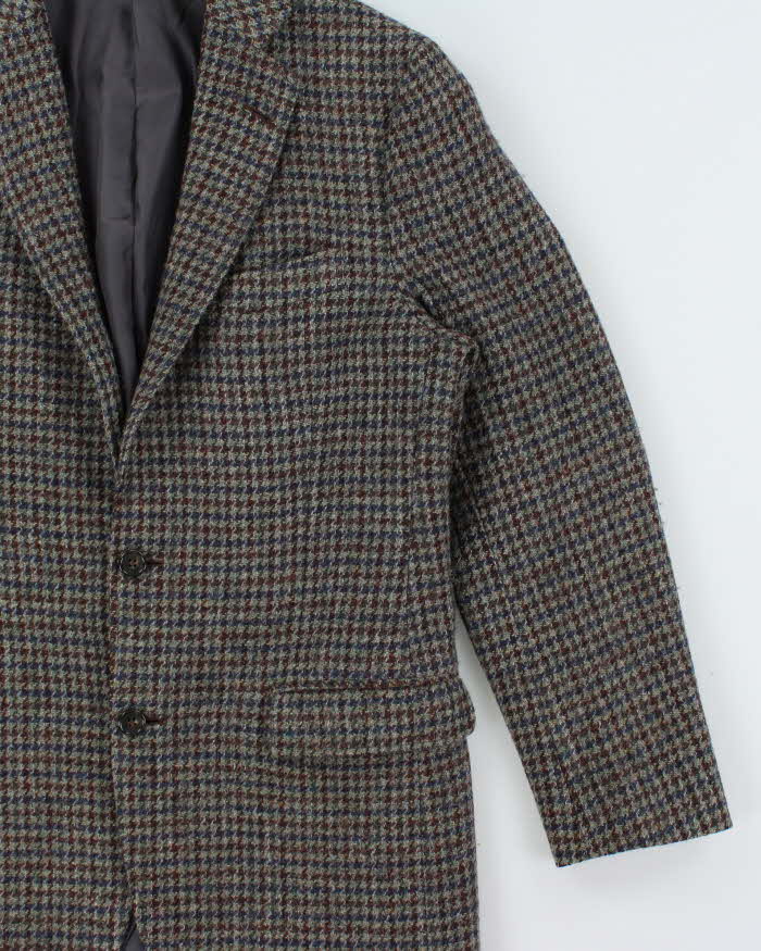 Vintage Brookes Brothers Harris Tweed Hand Woven Wool Single Berated Single Breasted Blazer - M