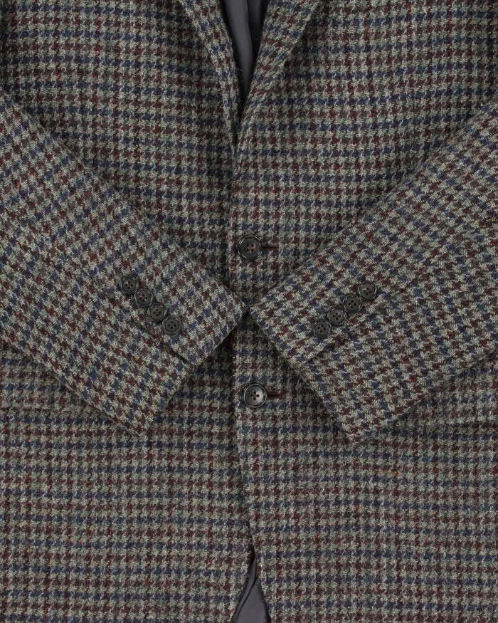 Vintage Brookes Brothers Harris Tweed Hand Woven Wool Single Berated Single Breasted Blazer - M