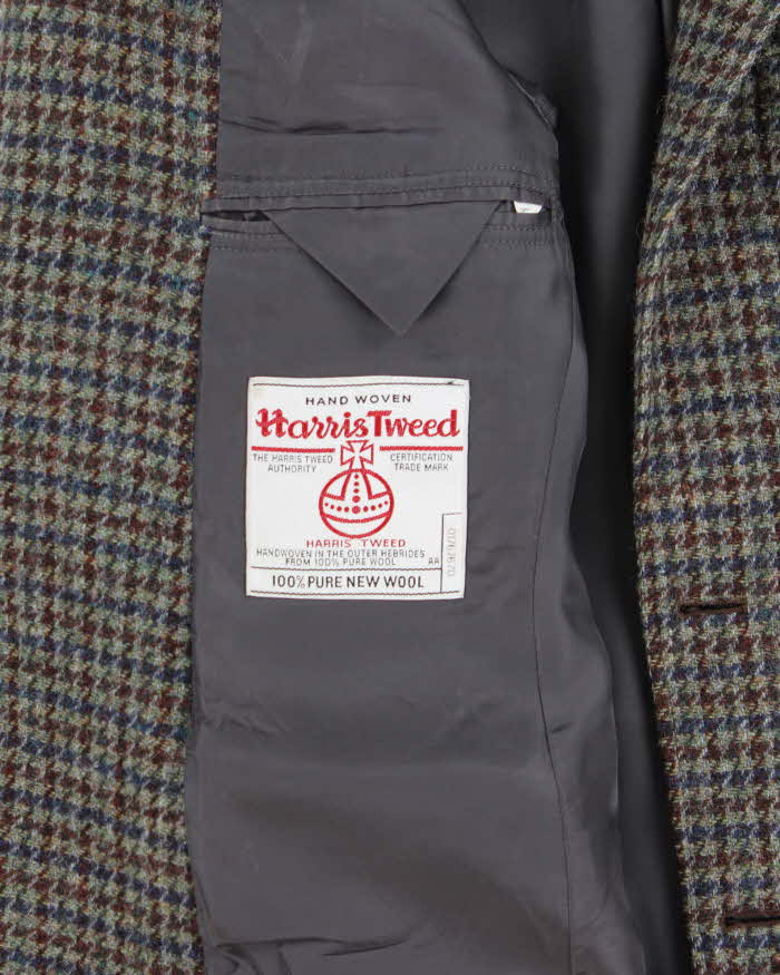 Vintage Brookes Brothers Harris Tweed Hand Woven Wool Single Berated Single Breasted Blazer - M
