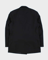 Vintage 1980s Yves Saint Laurent Wool Double Breasted Blazer - L