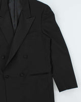 Vintage 1980s Yves Saint Laurent Wool Double Breasted Blazer - L