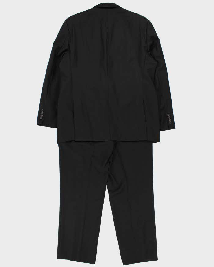 Vintage Lauren Ralph Lauren Wool Pinstripe Single Breasted Relaxed Straight Leg Two-Piece Suit - XL