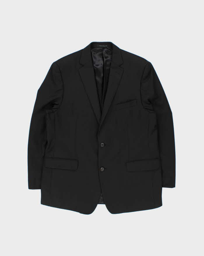 Vintage Lauren Ralph Lauren Wool Pinstripe Single Breasted Relaxed Straight Leg Two-Piece Suit - XL
