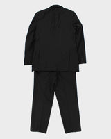 Vintage 1990s Guy Laroche Paris Super 100's Wool Single Breasted Relaxed Straight Leg Two-Piece Suit - S