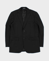 Vintage 1990s Guy Laroche Paris Super 100's Wool Single Breasted Relaxed Straight Leg Two-Piece Suit - S