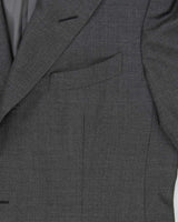2022 Tom Ford Charcoal Woven Wool Pointed Lapel Single Breasted Relaxed Straight Leg Two-Piece Suit - XL