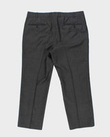 2022 Tom Ford Charcoal Woven Wool Pointed Lapel Single Breasted Relaxed Straight Leg Two-Piece Suit - XL