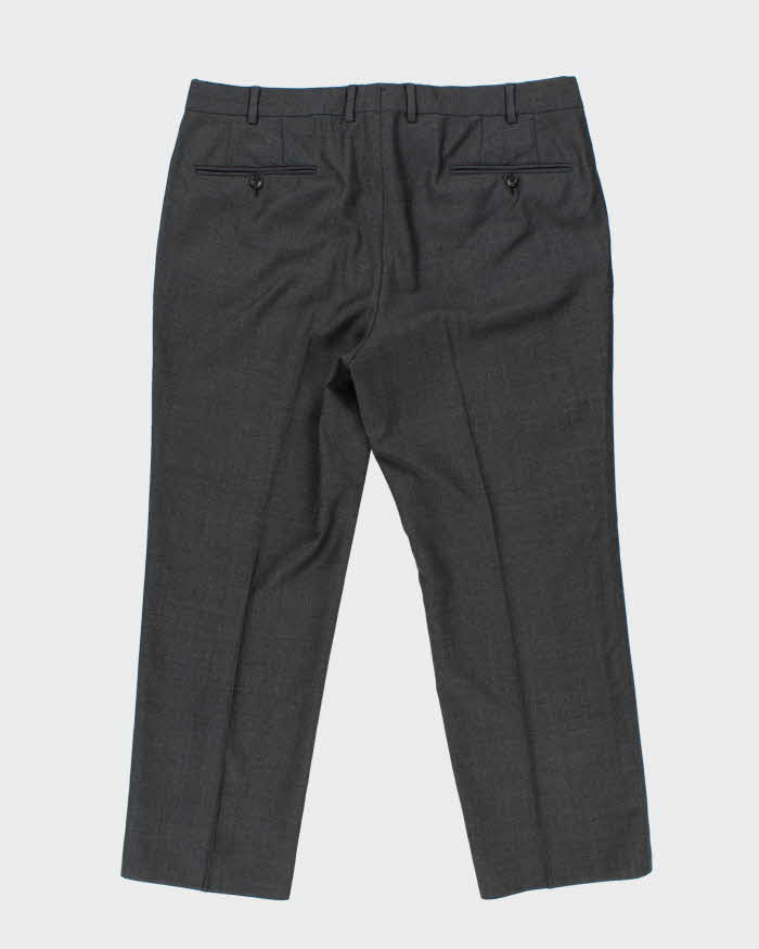 2022 Tom Ford Charcoal Woven Wool Pointed Lapel Single Breasted Relaxed Straight Leg Two-Piece Suit - XL