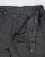2022 Tom Ford Charcoal Woven Wool Pointed Lapel Single Breasted Relaxed Straight Leg Two-Piece Suit - XL