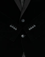 Armani Exchange Black Velvet 2-Button Evening Blazer - M