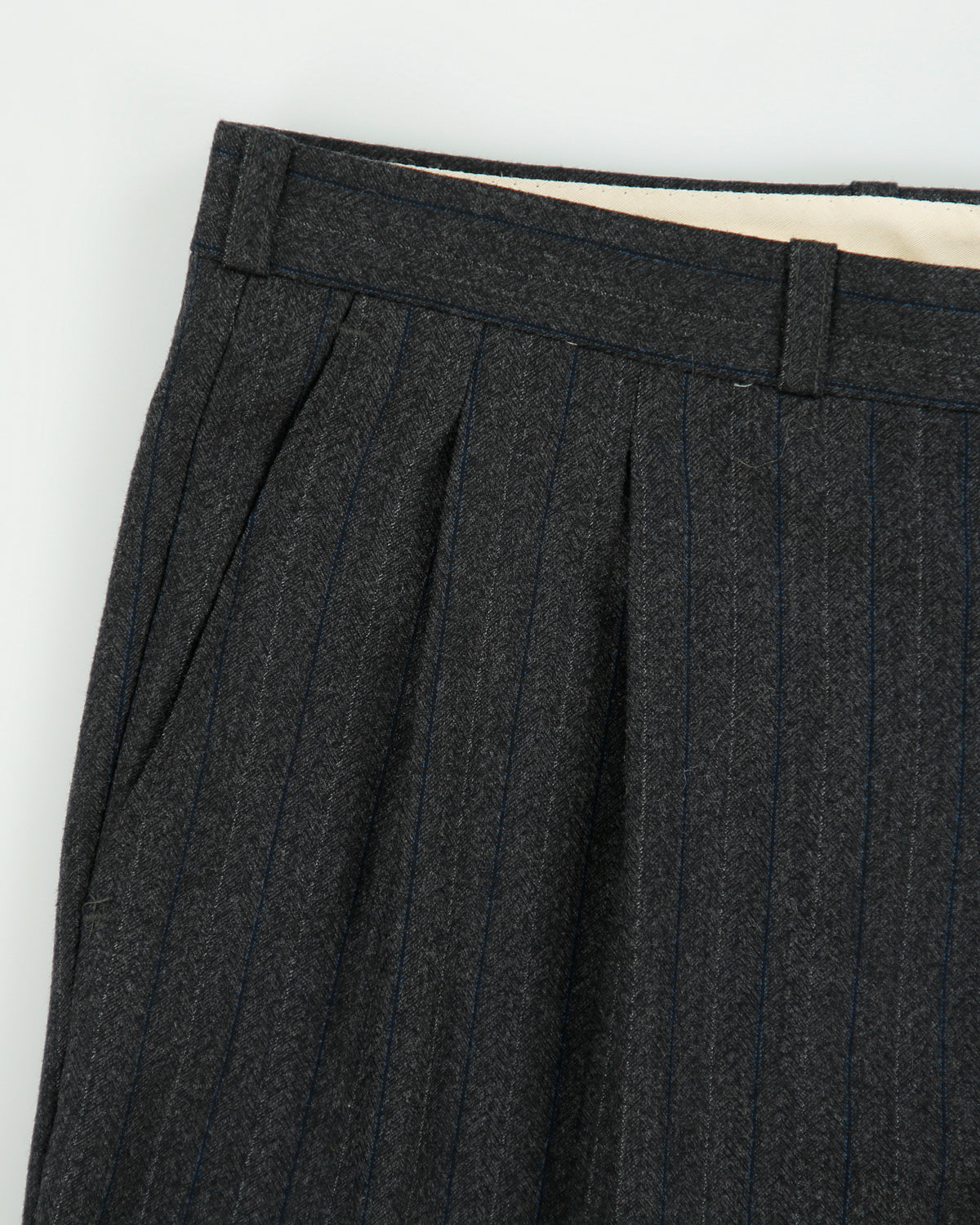 Vintage 1980s Givenchy Monsieur Pinstripe Wool Union Made In Canada Double Pleated Relaxed Straight Leg Two-Piece Suit - M / W34 L30
