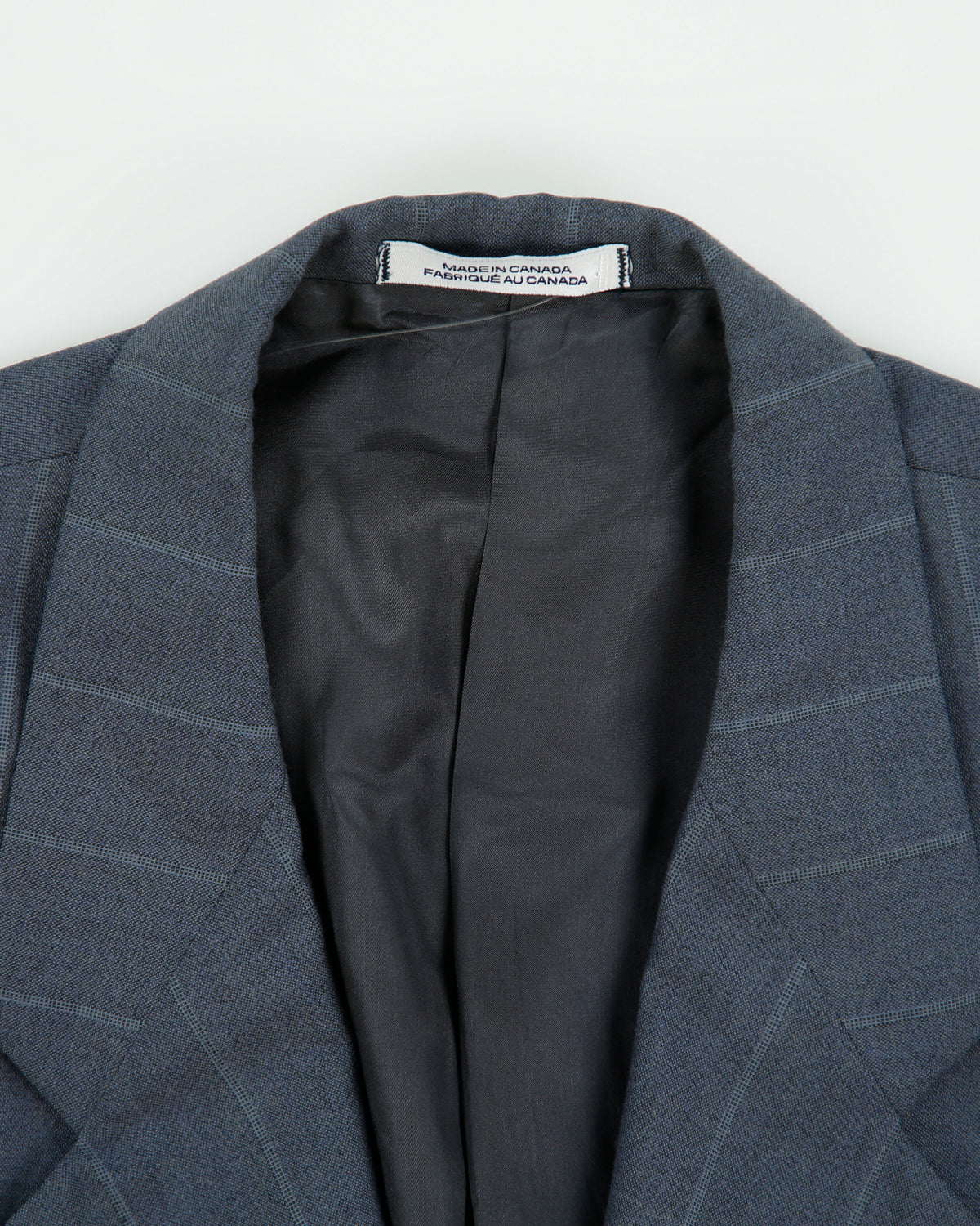 Vintage 1990s Yves Saint Laurent Pinstripe Wool Made In Canada Double Pleated Relaxed Straight Leg Two-Piece Suit - L / W36 L31