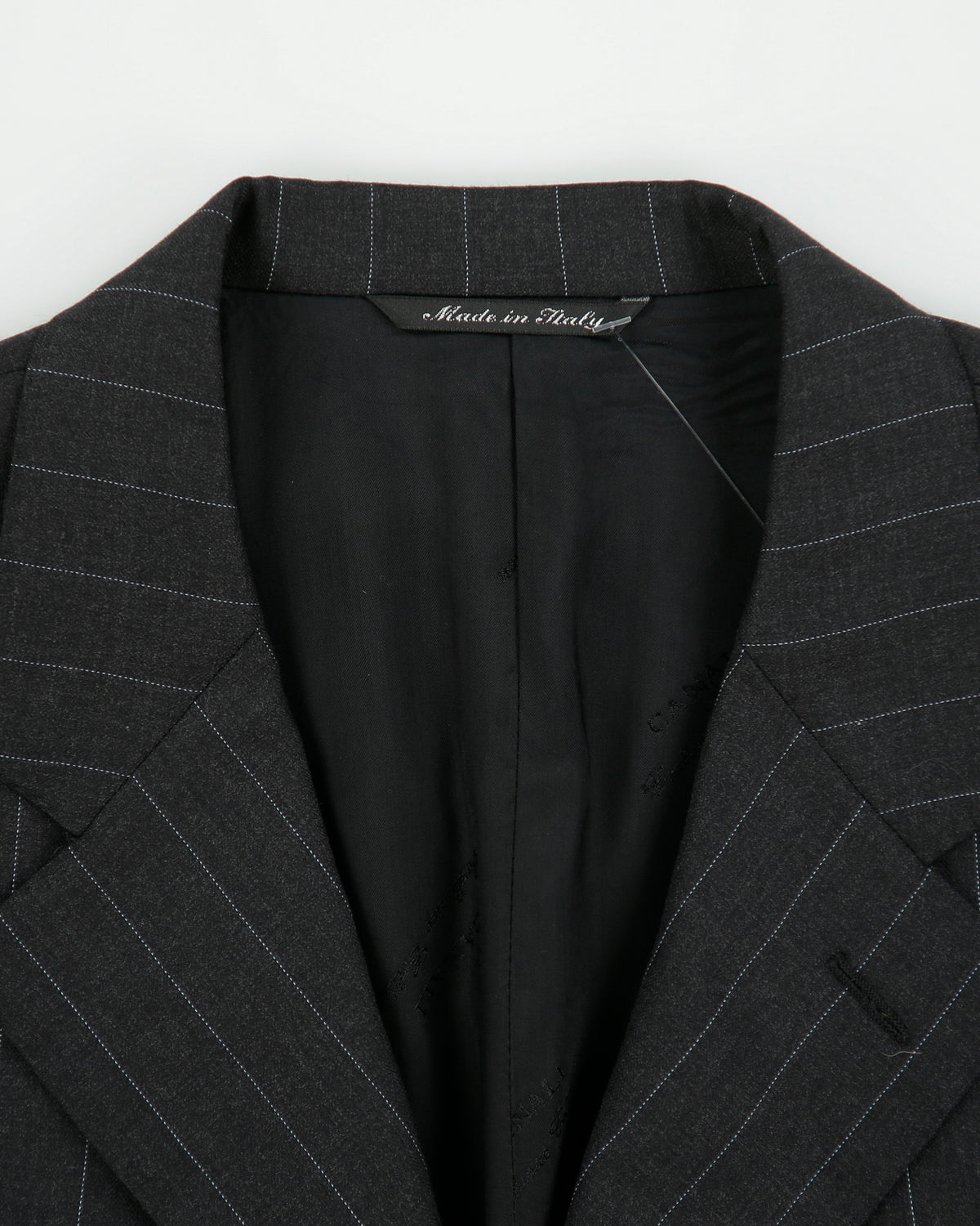 Vintage Y2K 00s Canali Exclusive Collection Pinstripe Super 150's Wool 3 Button Double Pleated Relaxed Straight Leg Two-Piece Suit - L / W36 L31
