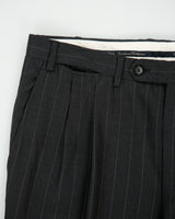 Vintage Y2K 00s Canali Exclusive Collection Pinstripe Super 150's Wool 3 Button Double Pleated Relaxed Straight Leg Two-Piece Suit - L / W36 L31