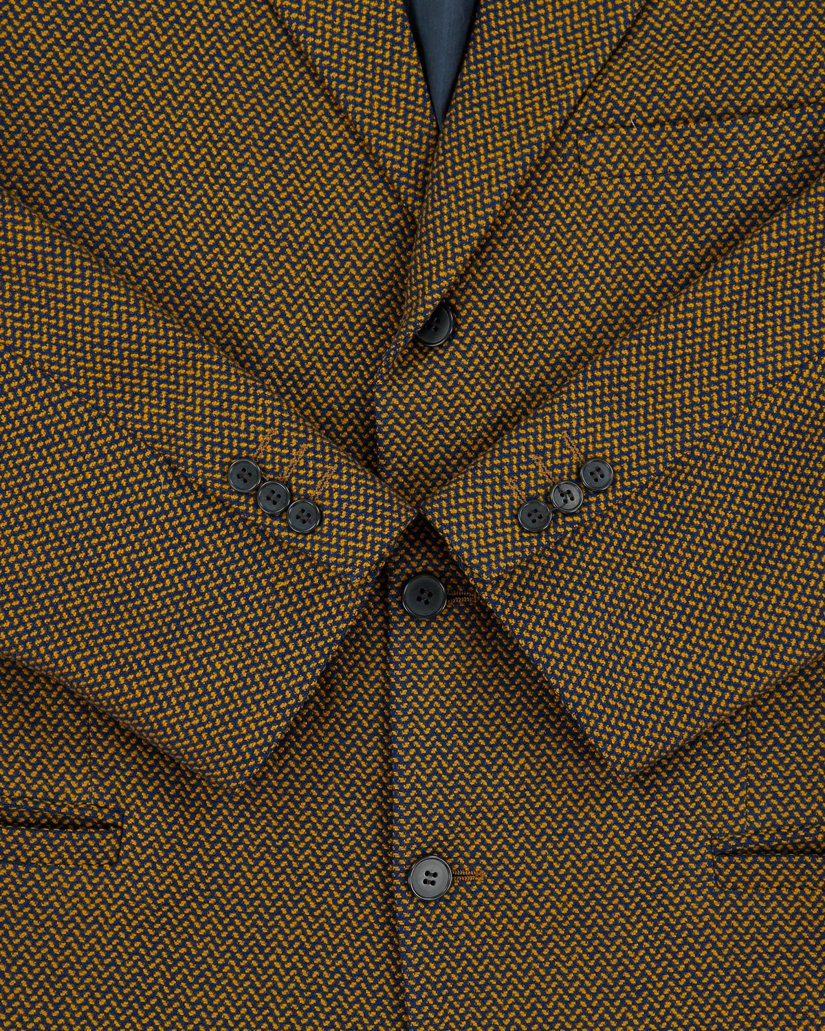 Vintage 1990s Versace V2 Pattern Wool Union Made In USA 3 Button Sport Coat Blazer - L