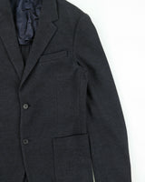 F/W 2015 Prada Navy Tweed Cashmere Wool 2 Button Blazer - M